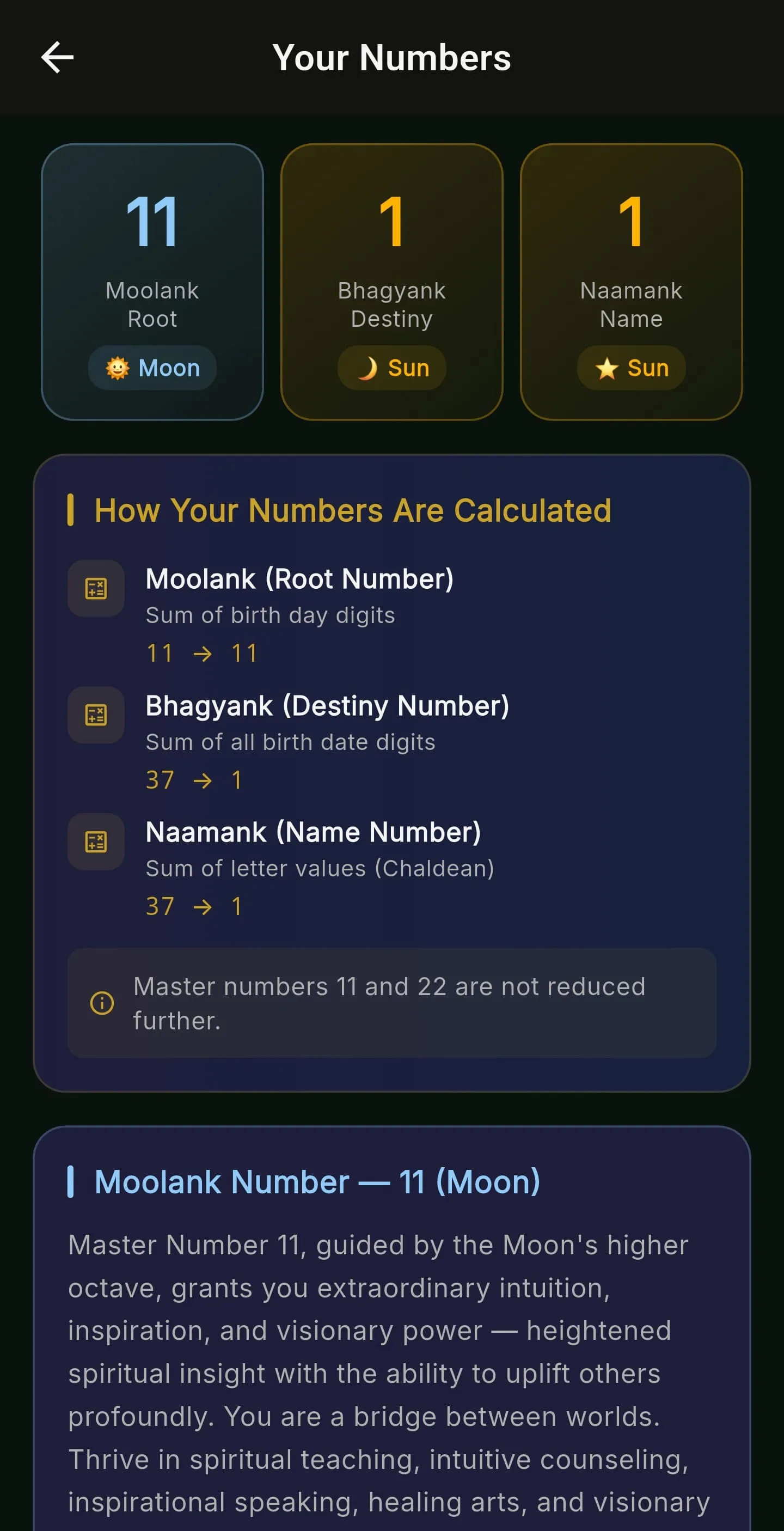 Numerology Report