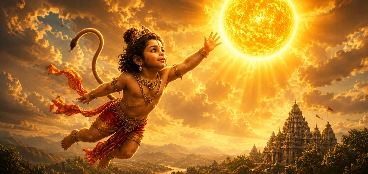 Baby Hanuman and the Sun